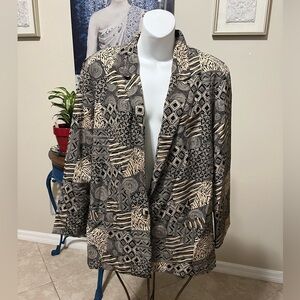 Vintage 80’s Oversized Blazer Jacket Top - M